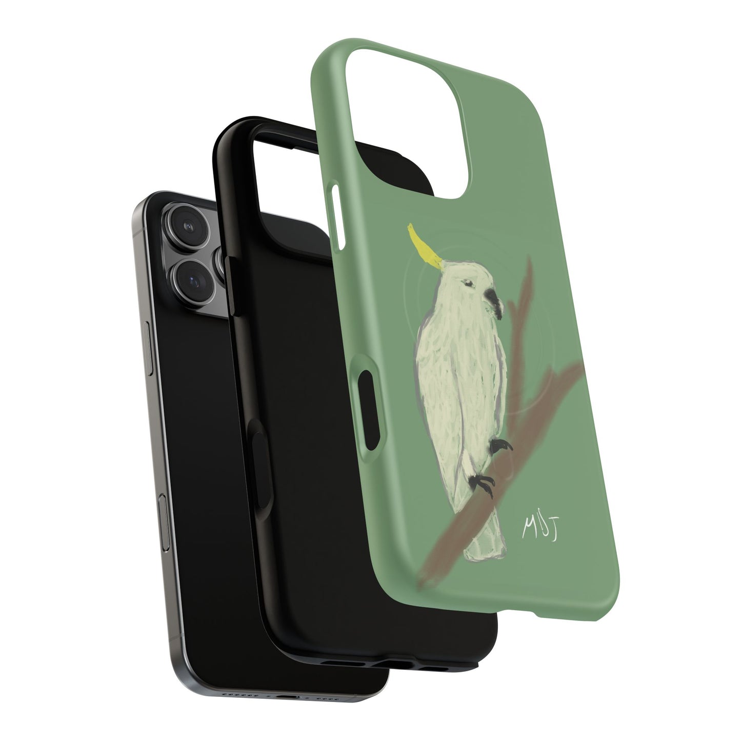 Cockatoo Charm - Tough Magnetic Case (MagSafe® Compatible)