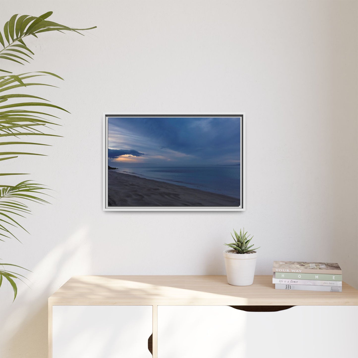 Winter Dawn at Waterloo Beach [6707] | Framed Canvas