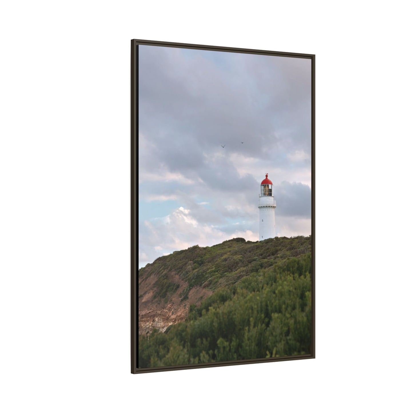 Cape Schank Lighthouse in Winter Light 6286 - Thick Matte Canvas Print, Framed