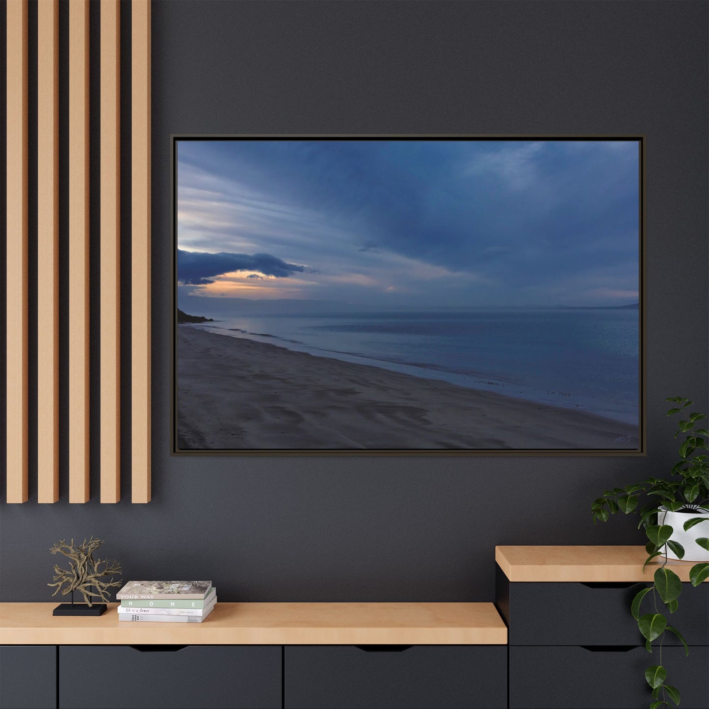 Winter Dawn at Waterloo Beach [6707] | Framed Canvas