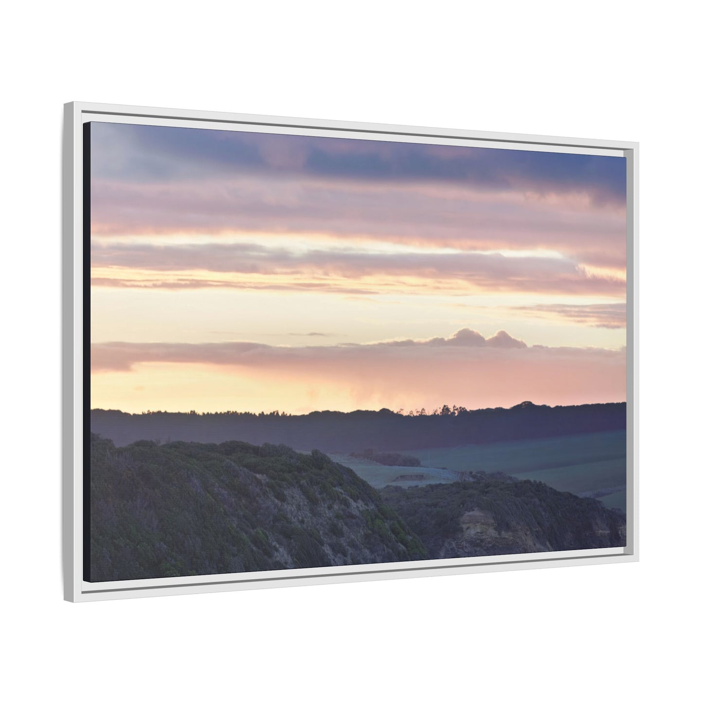 Lever de soleil hivernal sur la péninsule de Mornington [6239] | Toile encadrée