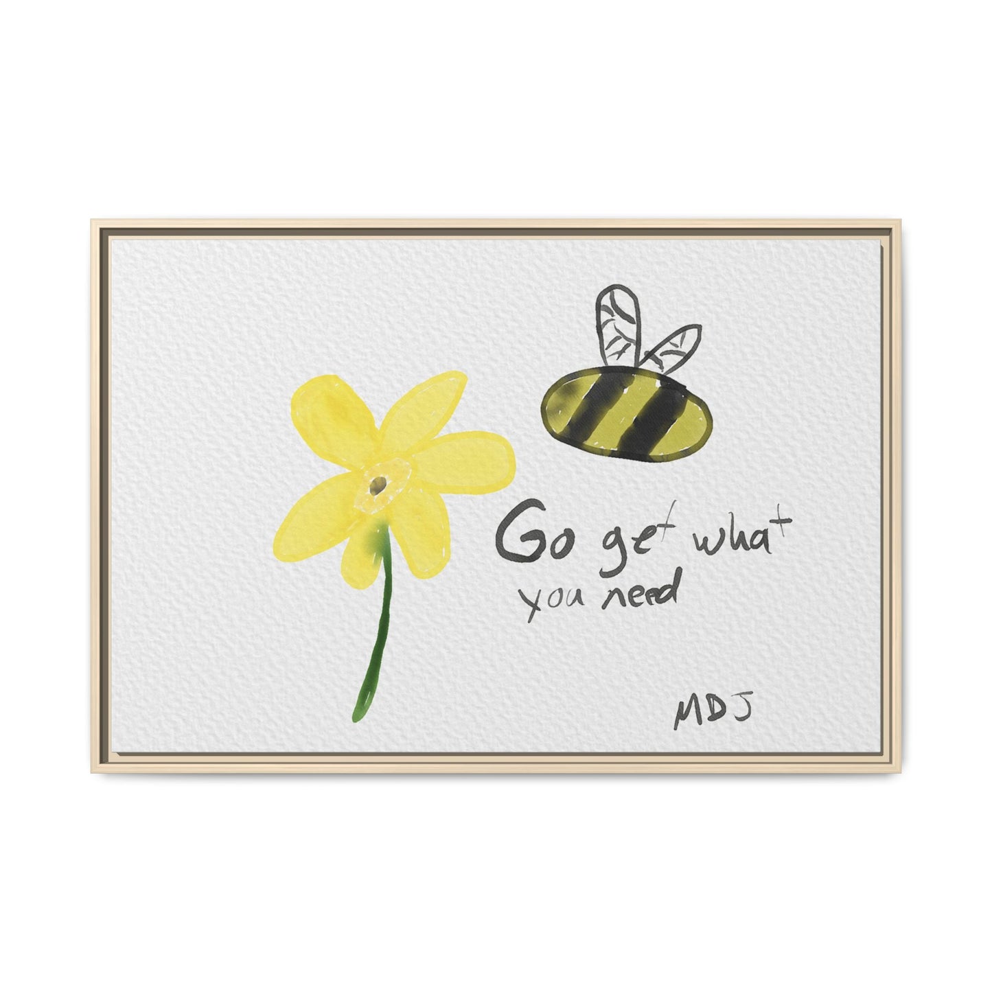 Bumble Flower | The Framed Canvas Deployment