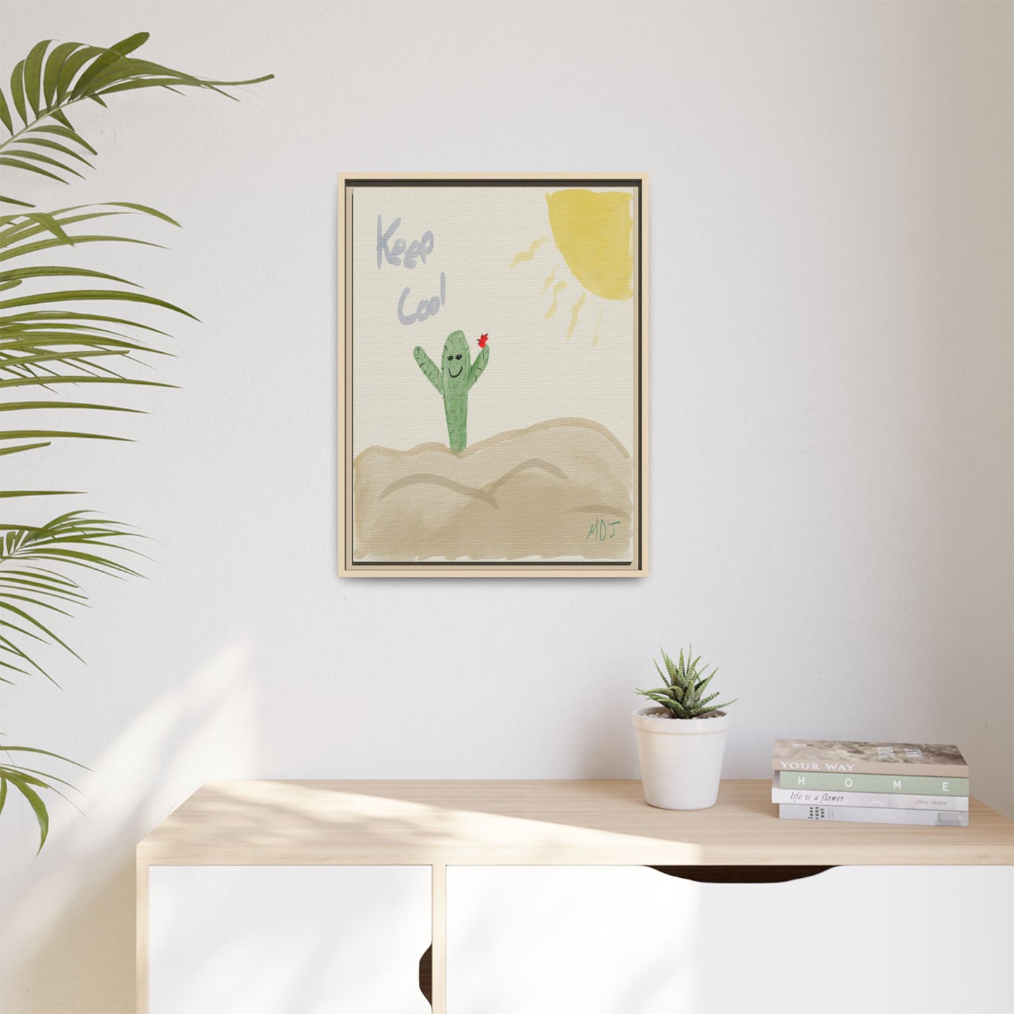 Keep Cool - Framed Canvas Print