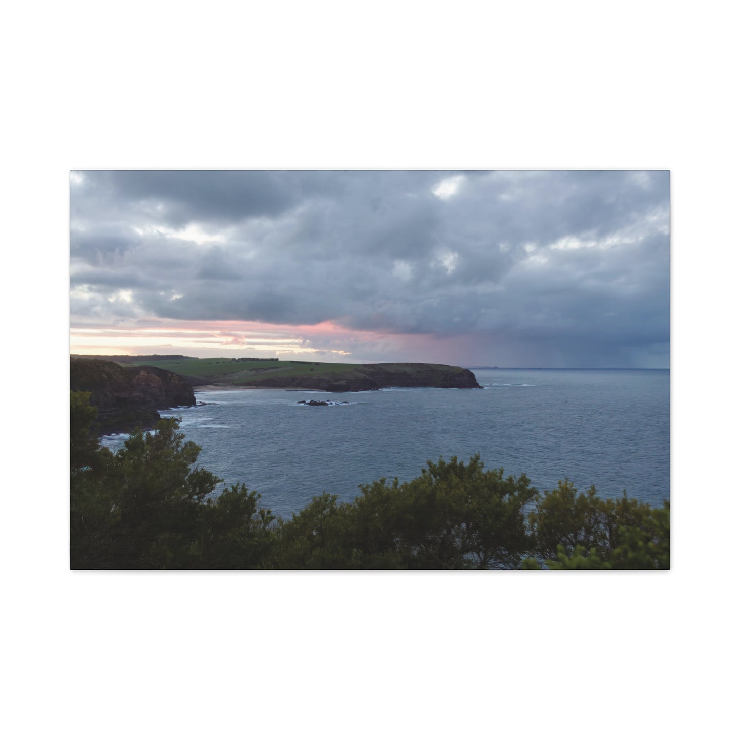 Bushrangers Bay Sunrise 6233: Winter Serenity and Coastal Beauty - Thick Matte Canvas Print