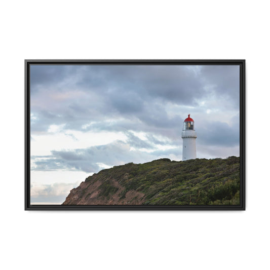 Cape Schank Lighthouse on a Winter Morning 6287 - Framed Canvas Print