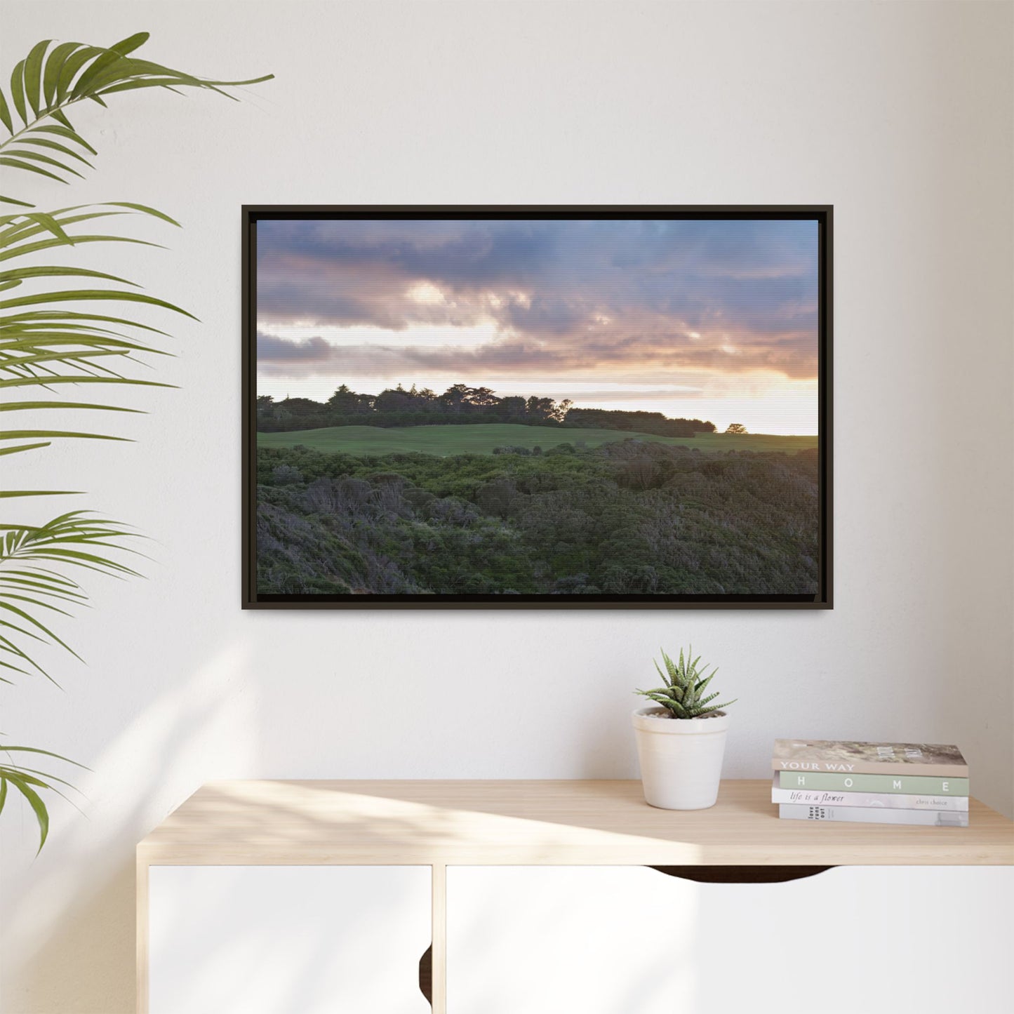 Winter Sunrise on the Mornington Peninsula 6268 - Thick Matte Canvas Print, Framed