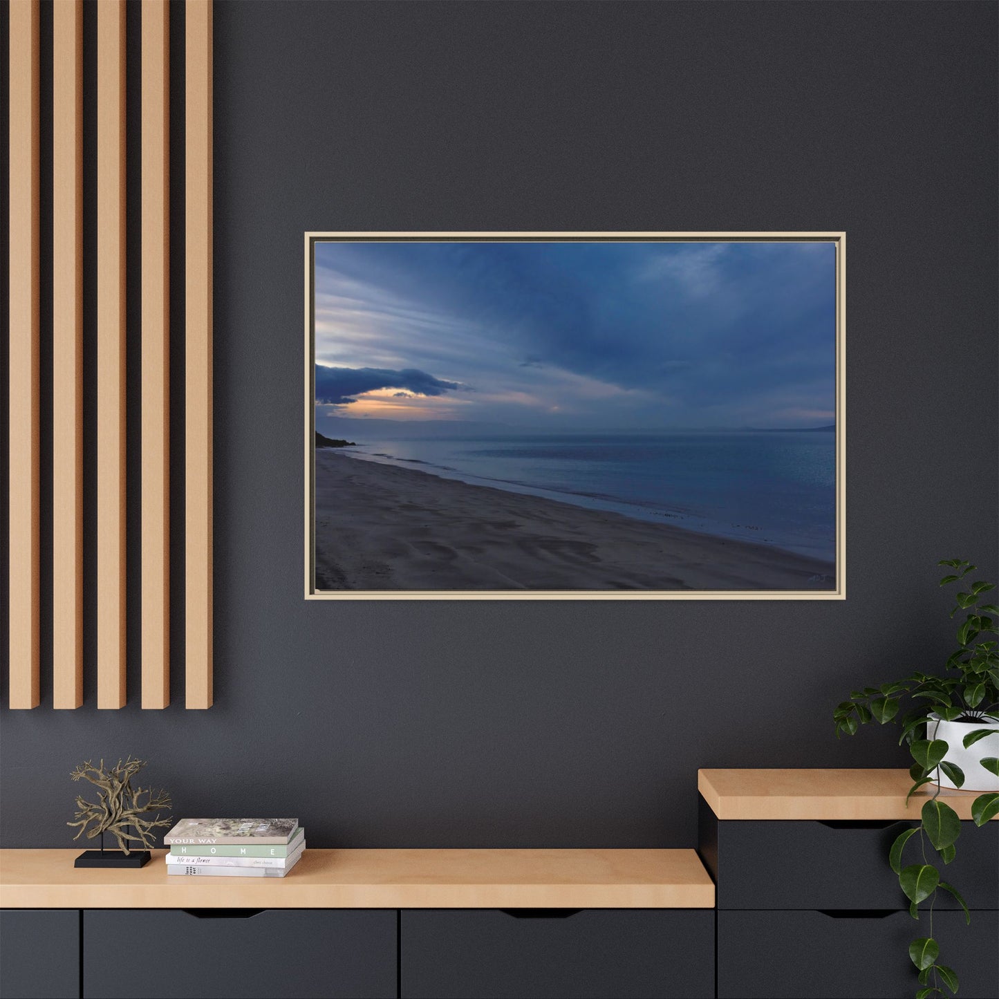 Winter Dawn at Waterloo Beach [6707] | Framed Canvas
