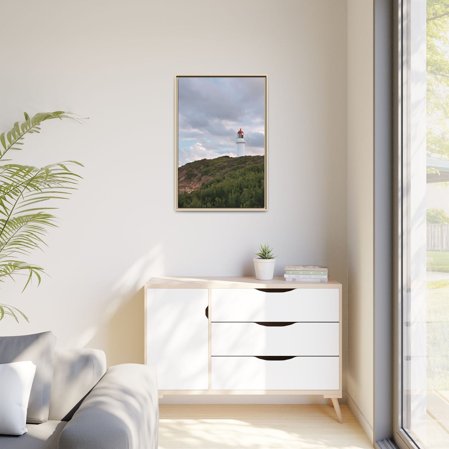 Cape Schank Lighthouse in Winter Light [6286] | Framed Canvas