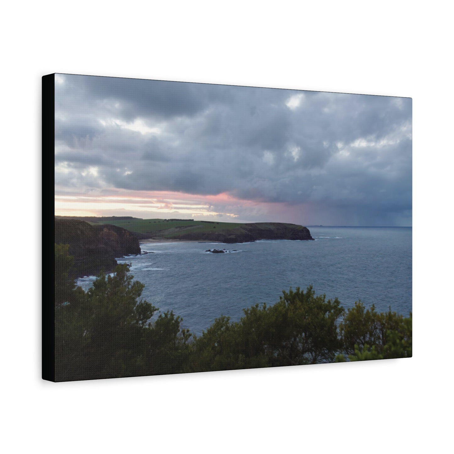 Bushrangers Bay Sunrise 6233: Winter Serenity and Coastal Beauty - Thick Matte Canvas Print