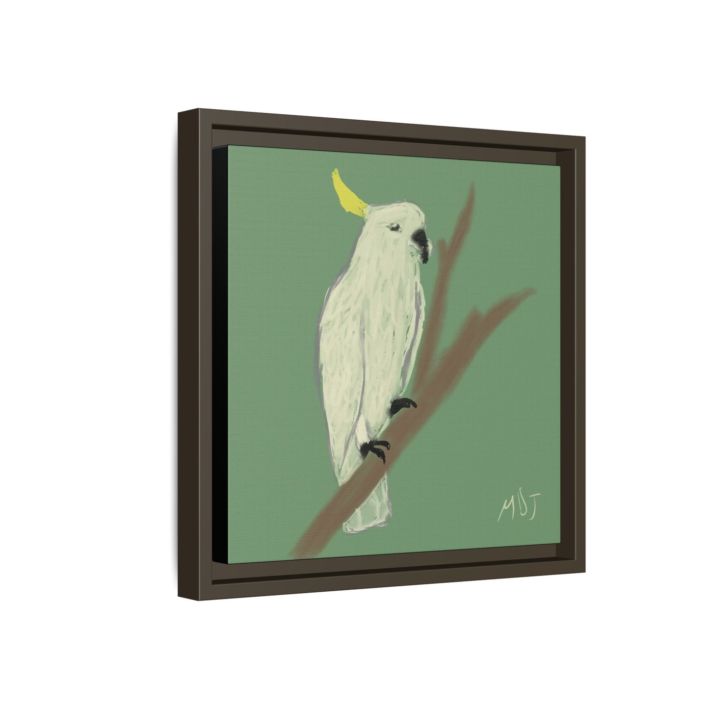 Cockatoo Charm - Framed Canvas Print
