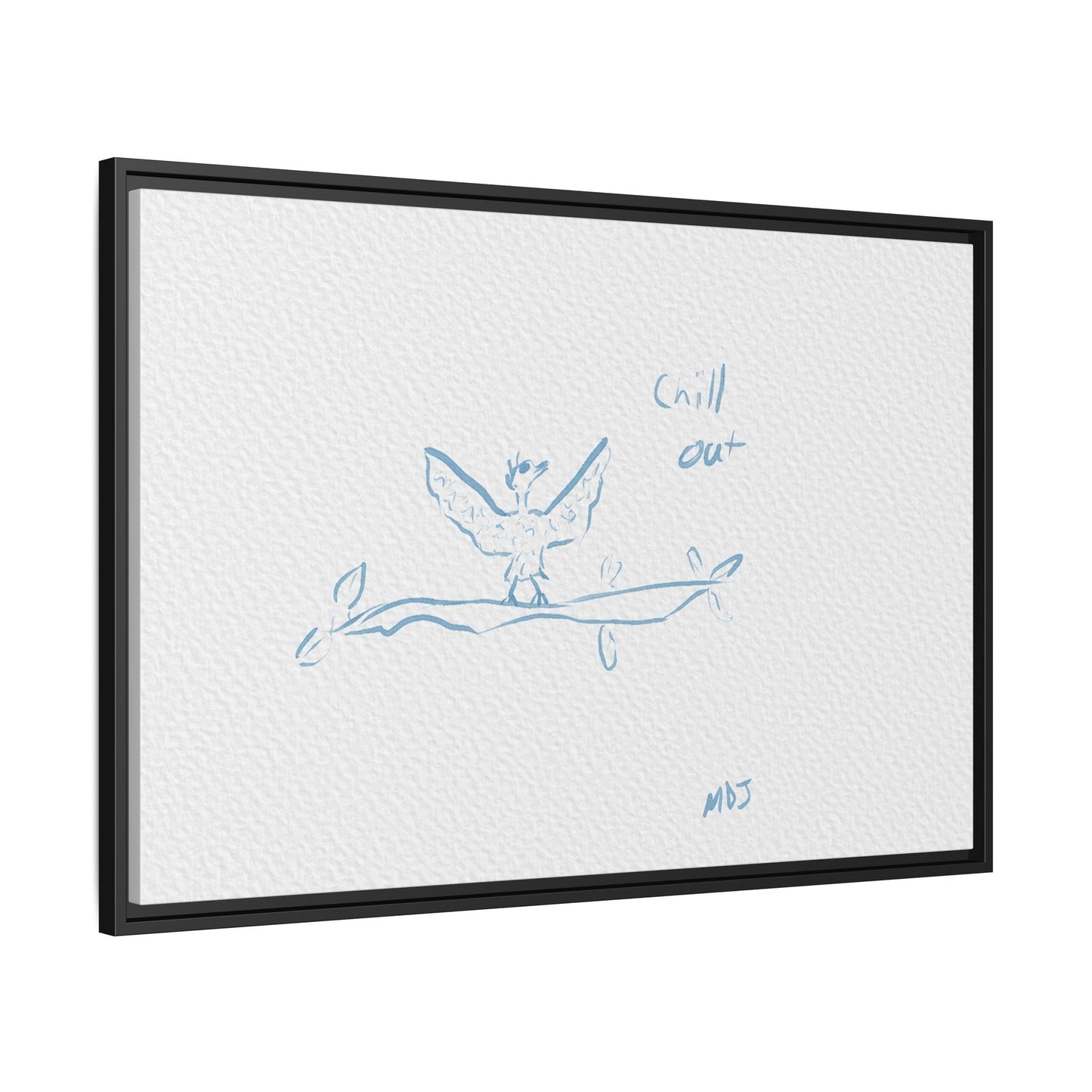 Chill Out Bird | The Framed Canvas Deployment
